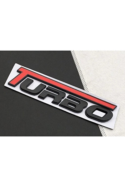 EDEXPORT Turbo Piano Black Kırmızı Bagaj Yazısı 3M 3D ABS Fiat / Tofaş Tipo