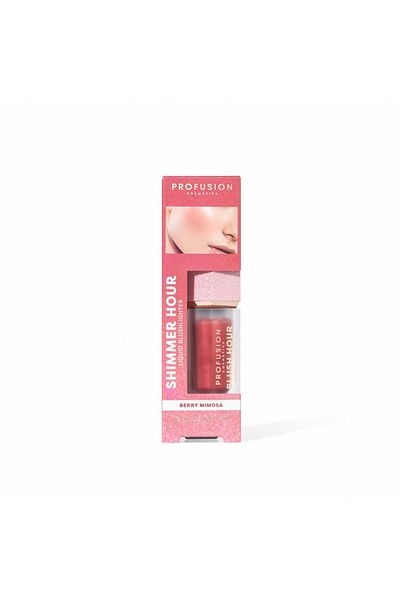 PROFUSION COSMETICS Shimmer Hour Blushlighter liquid highlighter blush, shade Berry Mimosa, Profusion Cosmetics, 6 ml