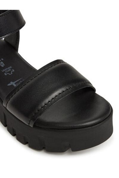 Tamaris Women's Sandals black TAMARIS-1-28712-42 003 BLACK LEATHER