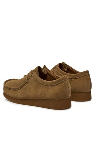 CLARKS Men's Moccasins brown CLARKS-WALLABEEEVO DARK SAND SUEDE 26172821