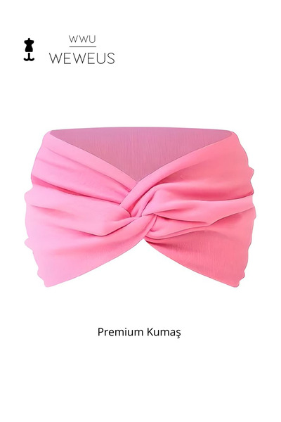 Weweus Γυναικεία κορδέλα μαλλιών Straight Pink Premium