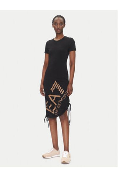 EA7 Emporio Armani Rochie casual neagră pentru femei EA7 EMPORIO ARMANI-7W000746 AF10373 UC001 NEGRU