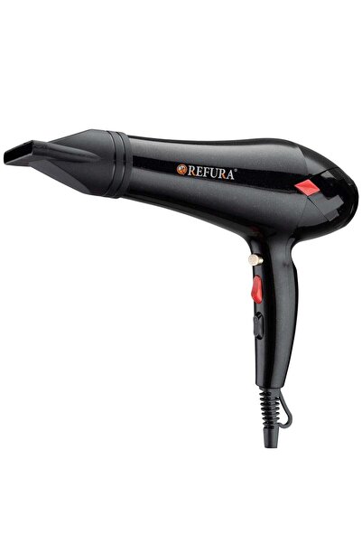 REFURA مجفف شعر احترافي بقوة 3000 واط باللون الأسود RE-3000