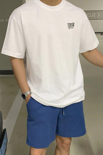 donamod تي شيرت تشارلي لوتشيانو مريح مقاس كبير