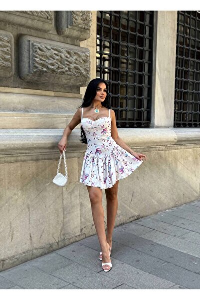 limited black Volenli Ayarlanabilir Askılı Elbise