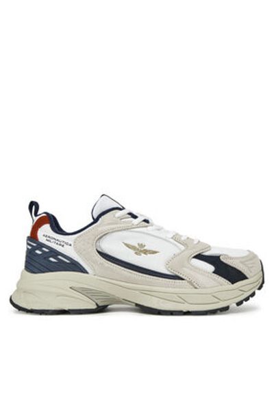 Aeronautica Militare Teniși bărbați albi AERONAUTICA MILITARE-251SC301CT3500 73062 OFF WHITE
