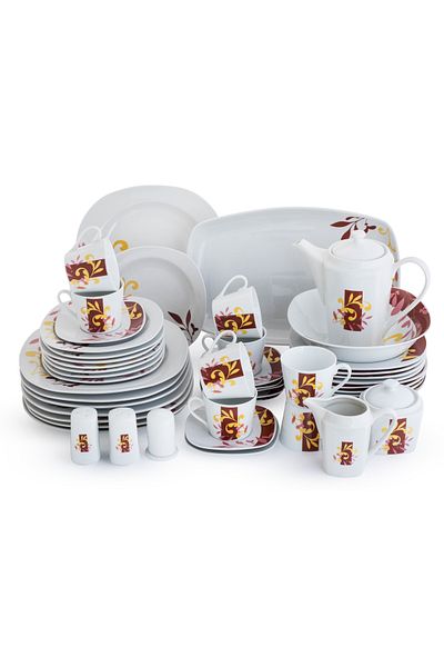 HIC Ceramic Dinner set 51 pieces for 6 persons