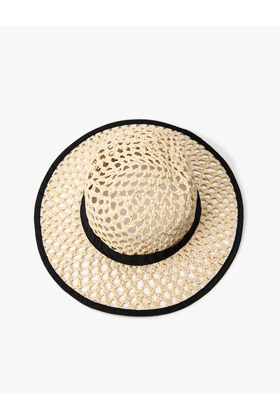 Koton Straw Hat with Band Detail