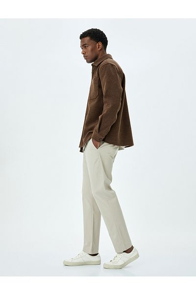 Koton Cotton Gabardine Pocket Detailed Chino Trousers