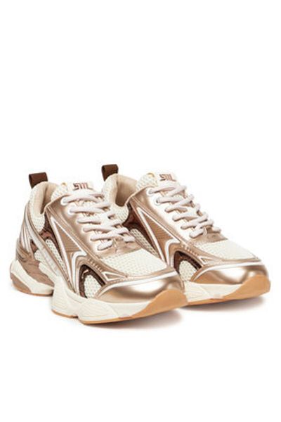 Steve Madden Teniși aurii pentru femei STEVE MADDEN-SM19000122 SG3 ARGINTIU / GOLD CREAM
