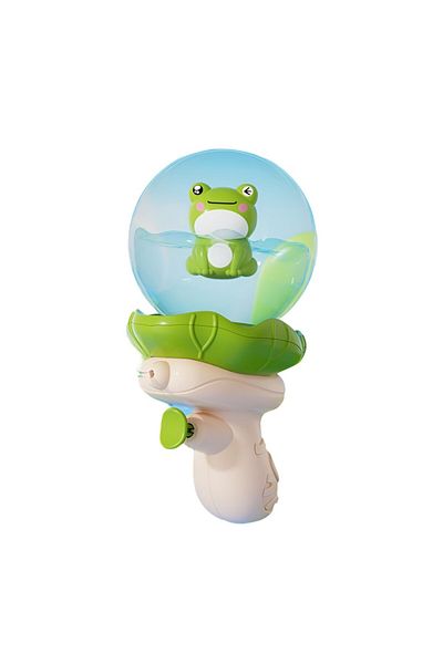 Flippy Water Blaster For Kids, Multifunctional, 250ml, Frog Model, 15.6x8x8.6 Cm, Abs, Green