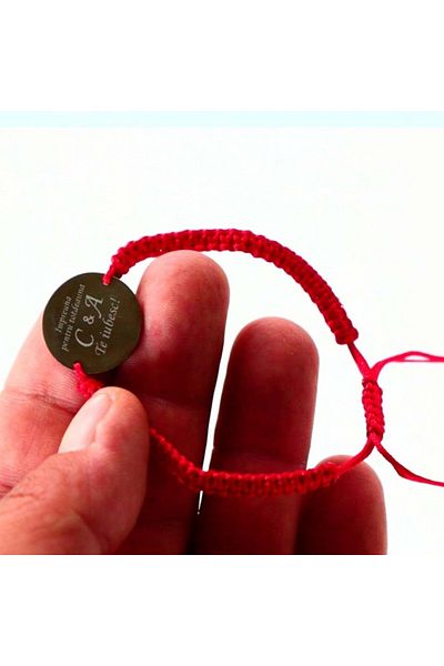 dalimag Set of 2 bracelets for couples personalized with your messages, Dalimag