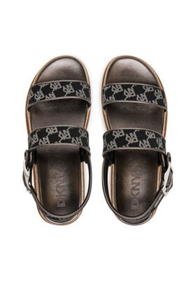 Dkny Espadrile negre pentru femei DKNY-K1598945 BNI BLK/NICKEL