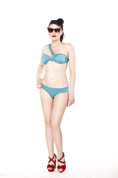 DYSTYLE Costum de baie verde