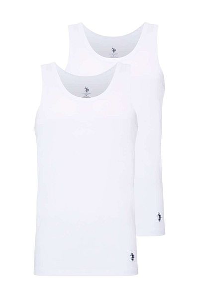U.S. Polo Assn. U.S. Polo Assn. Men's 2-Piece Undershirt Set 100% Cotton Boxed Shipping - White - Bynva80M18E8-Wbe