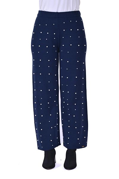 Invee Pearl Knit Pants Indigo