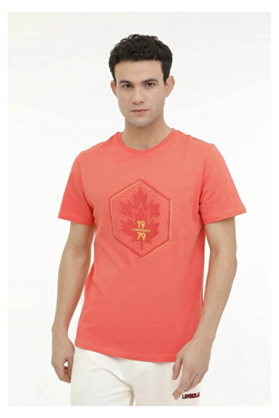 lumberjack تي شيرت رجالي Ml Wood 11Urb43-067 5Fx باللون الأحمر A102006169