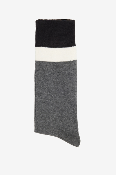 ALTINYILDIZ CLASSICS Чоловічі бавовняні шкарпетки з антрацитовим і чорним візерунком