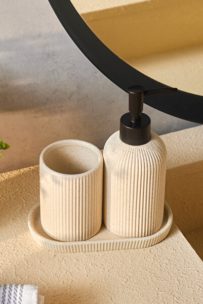 Karaca Marta 3 Piece Bathroom Accessory Set