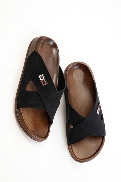 SOHO Black Men's Slippers 20706