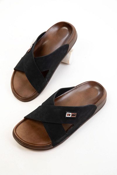 SOHO Black Men's Slippers 20706