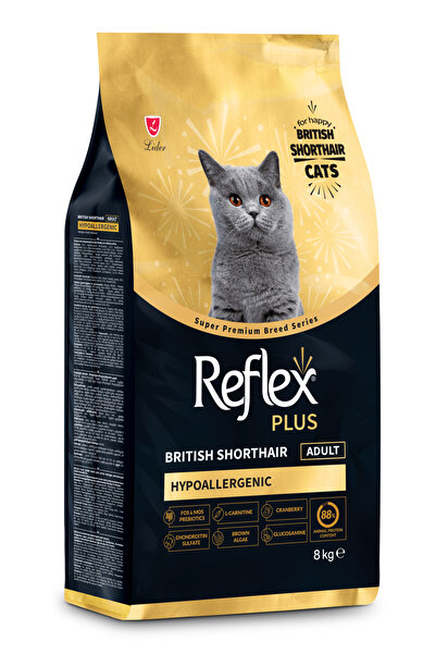 Reflex Plus British Shorthair Yetişkin Kedi Maması 8 Kg