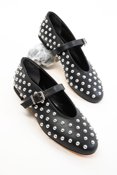 SOHO Siyah-Gümüş Kadın Babet 19688