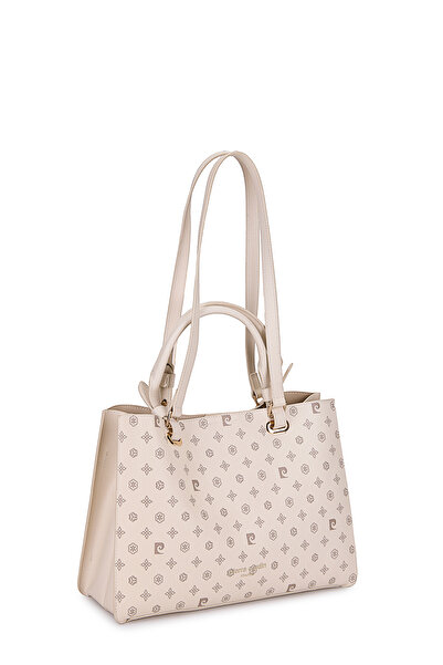 Pierre Cardin Beige Monogram Women's Shoulder Bag 05Po25Y10312