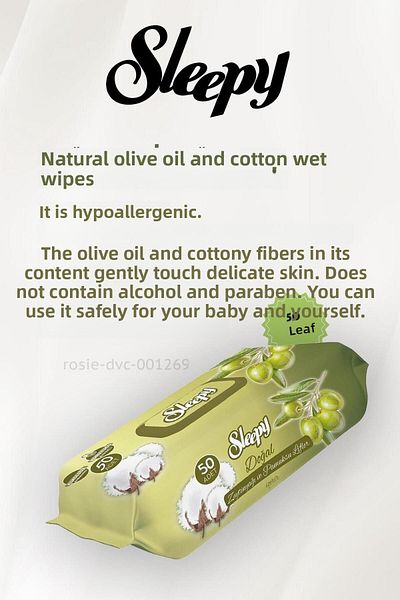 Sleepy Olive Oil and Cotton Wet Baby Wipes 50 Pack Buy 8 Get 7 and Rosie