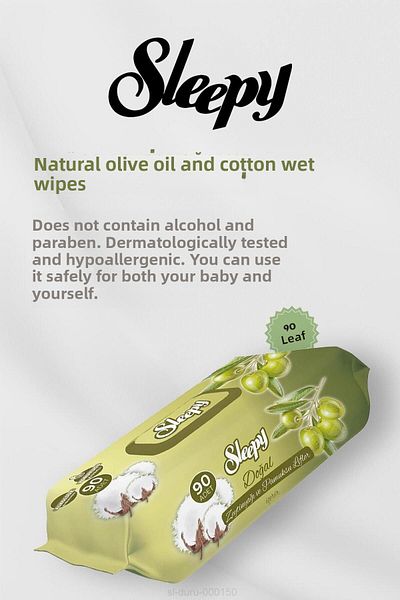 Sleepy 90's Olive Oil Cotton Baby Wipes BUY 7 GET 6