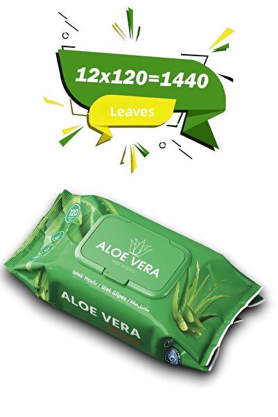 momendol Aloevera Wet Towels 12 Pack of 120 - 1440 Sheets