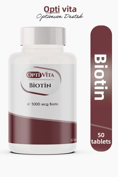 Optivita بيوتين 5000 ميكروجرام – دعم الشعر والبشرة والأظافر (فيتامين ب7) 50 ق...
