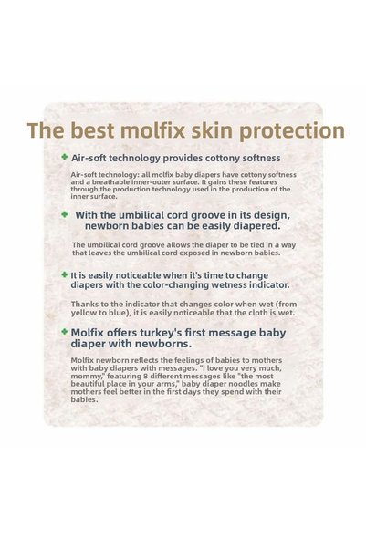 Molfix 3d Newborn Size 1 (2-5 KG) 40pcs