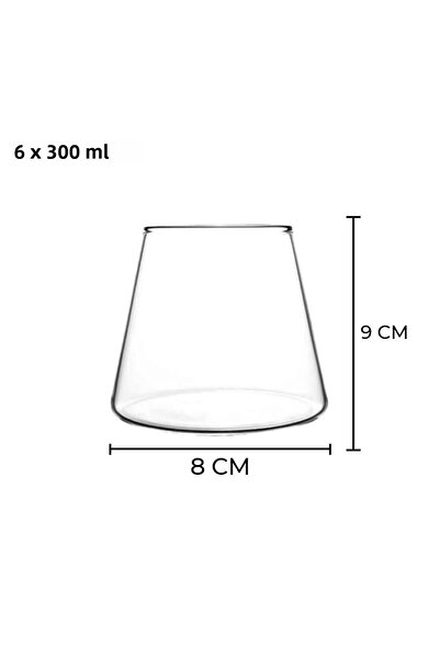 HomeTarz Magnolia Bowl Esposito Glass 6 Cup Dessert Ice Cream Bowl 300ml