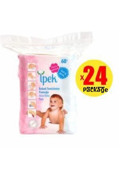 İpek Maxi Baby Cleaning Cotton 24 Packs of 60