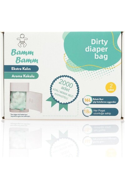 Store Bamm 2000 Dirty Diaper Capacity Garbage Bag