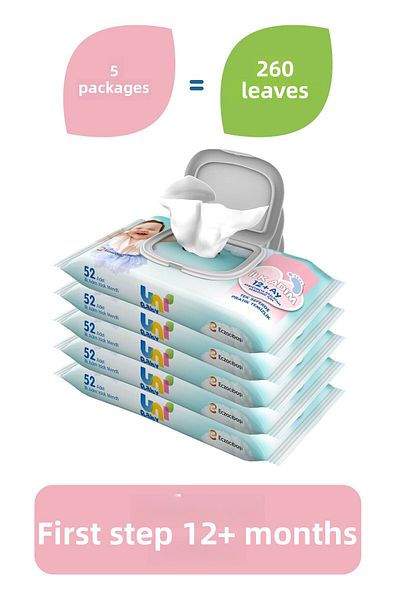 Uni Baby First Step Wet Wipes 5 Pack 260 Sheets