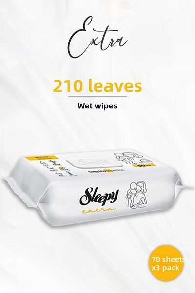 Sleepy Extra Wet Baby Wipes 70 Pieces X 3 Pieces