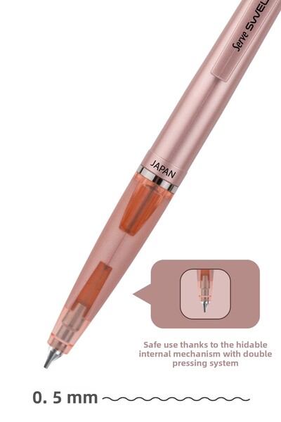 Serve Swell Mechanical Versatil Pen - Metallic Rose - 0.5mm