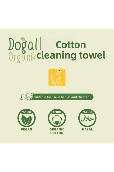Sleepy Natural Organic Cotton Cleaning Towel 50 Sheets Pack of 6