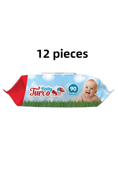 Baby Turco 90 Sheets 12 Pack Wet Wipes