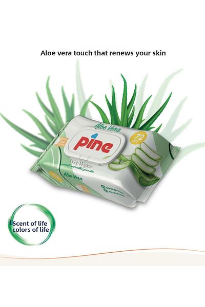 Pine 24 Pack Aloe Vera Extract - 72 Pack Wet Wipes