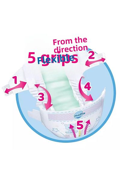 Molfix Size 0 Premature Baby Diapers 30 Pieces 2 Pieces