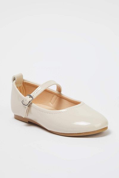 TRENDYOL SHOES Beige Mary Jane Ankle Strap Little Girl Kids Ballerina Ballerina Takss25Be00051
