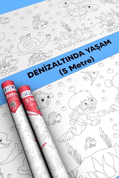 Proll Submarine Giant Coloring Paper 5 Meters