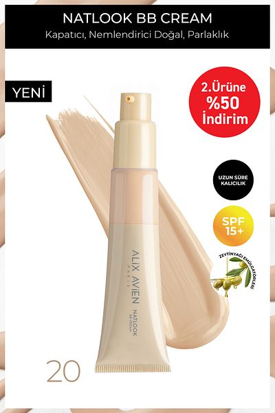 Alix Avien Spf15 Factor Moisturizing Bb Cream for Natural Radiance - Natlook Bb Cream 20 Light to Medium