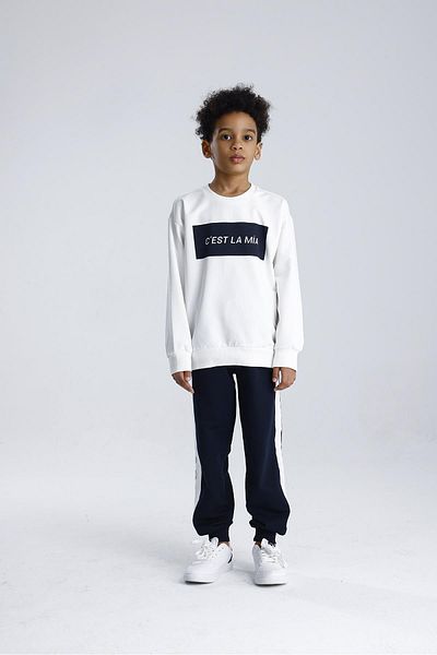 MiaBaby Printed Single Striped Tracksuit