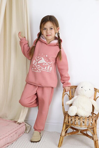 MiaBaby 3 Thread Printed Hooded Hooded Double Suit