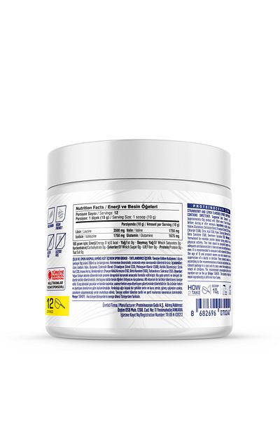 Proteinocean Bcaa+ - 120g Strawberry Lemon - 12 Servings