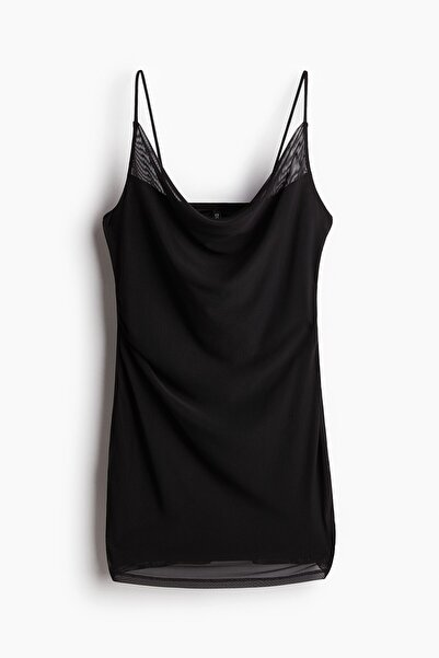H&M Drapeli File Elbise